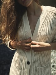 woman with cardigan 