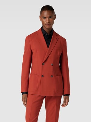 Retro-Anzug in Orange-Rot